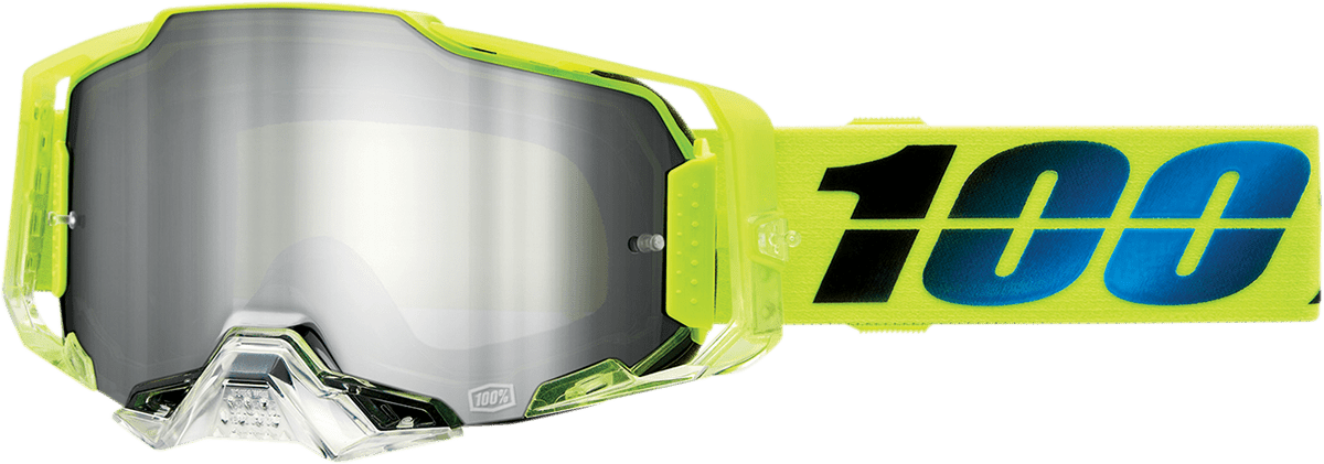 100% Armega Goggles - Koropi - Flash Silver Mirror 50005-00013 - Electrek Moto