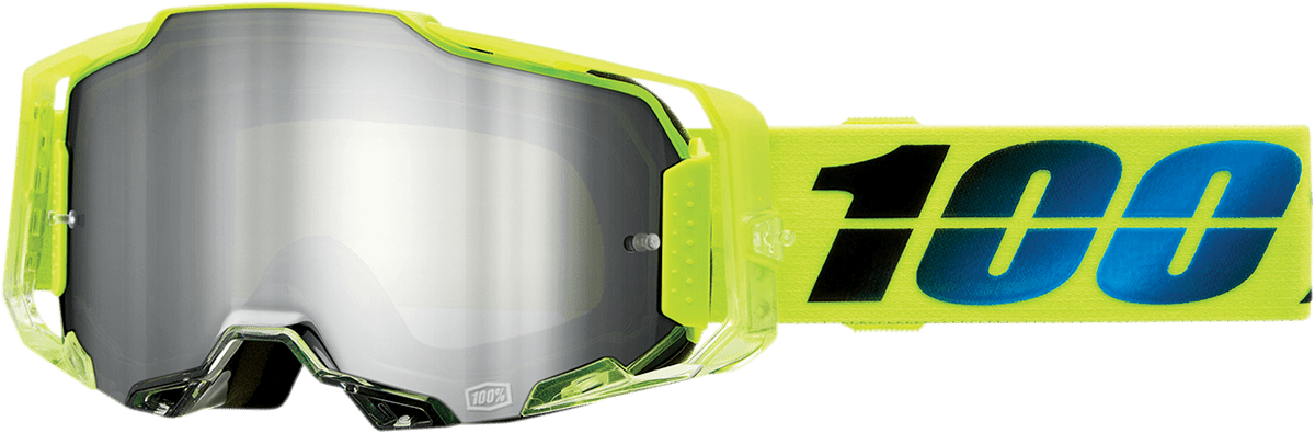 100% Armega Goggles - Koropi - Flash Silver Mirror 50005-00013 - Electrek Moto