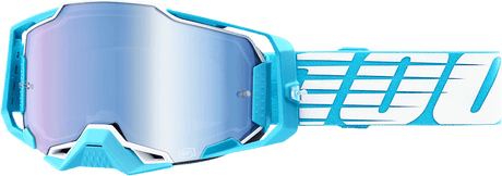 100% Armega Goggles - Oversized Sky - Blue Mirror 50005-00010 - Electrek Moto