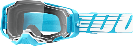 100% Armega Goggles - Oversized Sky - Clear 50004-00010 - Electrek Moto