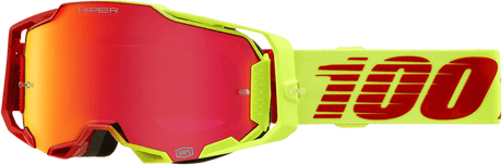 100% Armega Goggles - Solaris - HiPER Red Mirror 50003-00003 - Electrek Moto