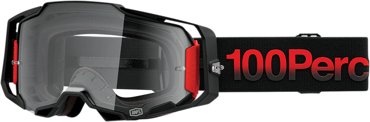 100% Armega Goggles - Tzar - Clear 50004-00014 - Electrek Moto