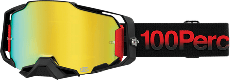 100% Armega Goggles - Tzar - Gold Mirror 50005-00014 - Electrek Moto