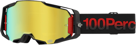 100% Armega Goggles - Tzar - Gold Mirror 50005-00014 - Electrek Moto