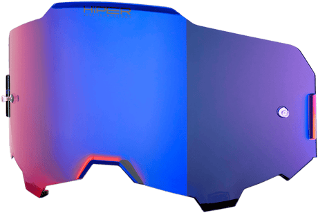 100% Armega Lens - HiPER Blue Mirror 51041-032-02 - Electrek Moto