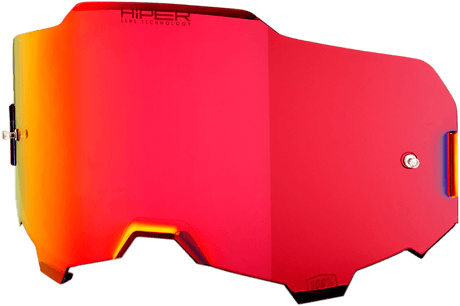 100% Armega Lens - HiPER Red Mirror 59055-00002 - Electrek Moto
