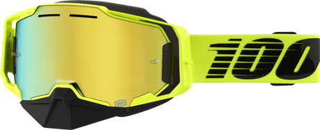 100% Armega Snow Goggles - Nuclear Citrus - Gold Mirror 50008-00003 - Electrek Moto