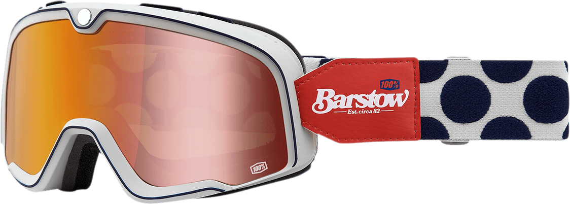 100% Barstow Goggles - Hayworth - Flash Red 50000-00004 - Electrek Moto
