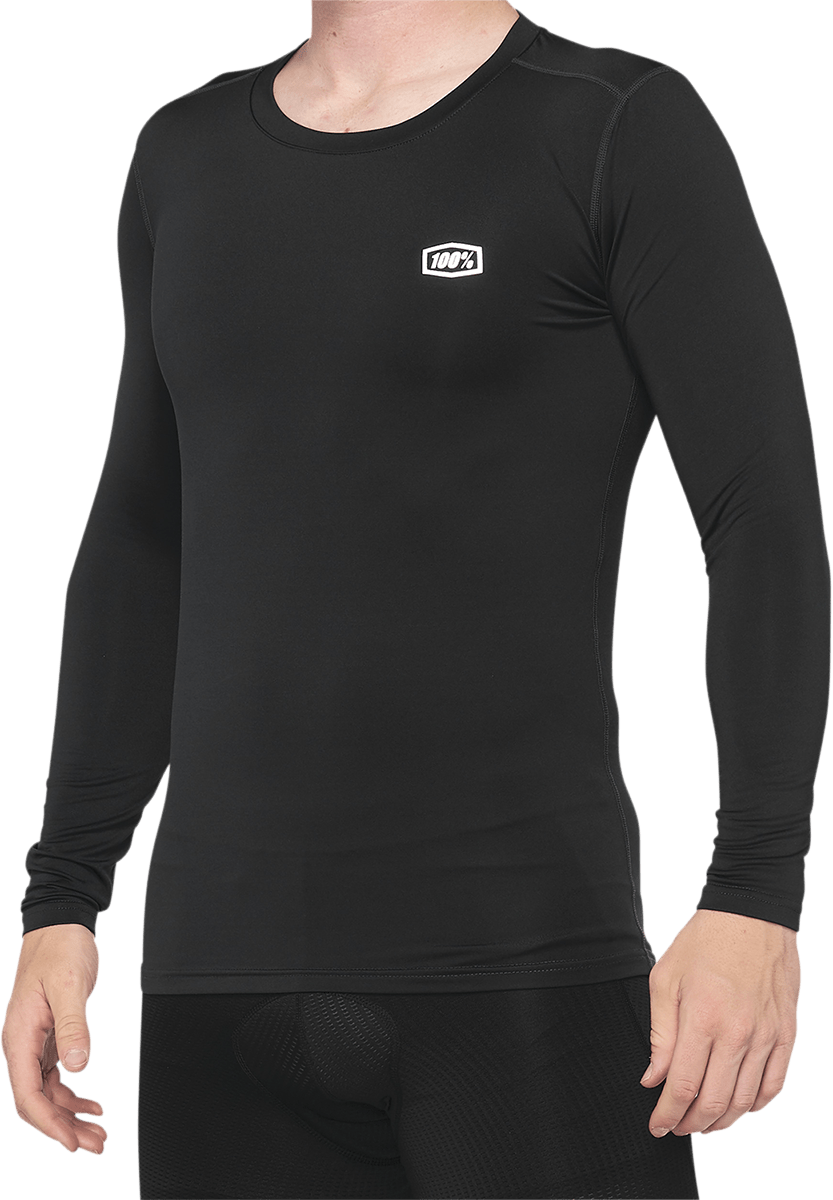 100% Basecamp Jersey - Long-Sleeve - Black - XL 40045-00003 - Electrek Moto