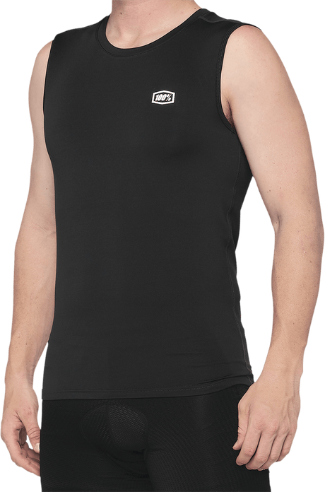 100% Basecamp Sleeveless Shirt - Black - Small 40046-00000 - Electrek Moto