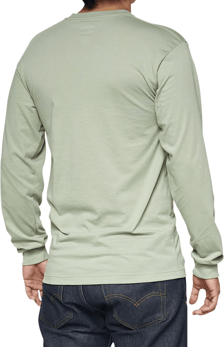 100% Bilto Long-Sleeve T-Shirt - Slate Green - Large 33009-486-12 - Electrek Moto