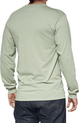 100% Bilto Long-Sleeve T-Shirt - Slate Green - Small 33009-486-10 - Electrek Moto