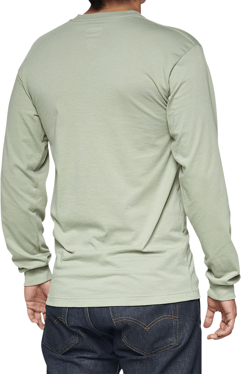 100% Bilto Long-Sleeve T-Shirt - Slate Green - XL 33009-486-13 - Electrek Moto