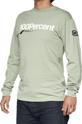 100% Bilto Long-Sleeve T-Shirt - Slate Green - XL 33009-486-13 - Electrek Moto