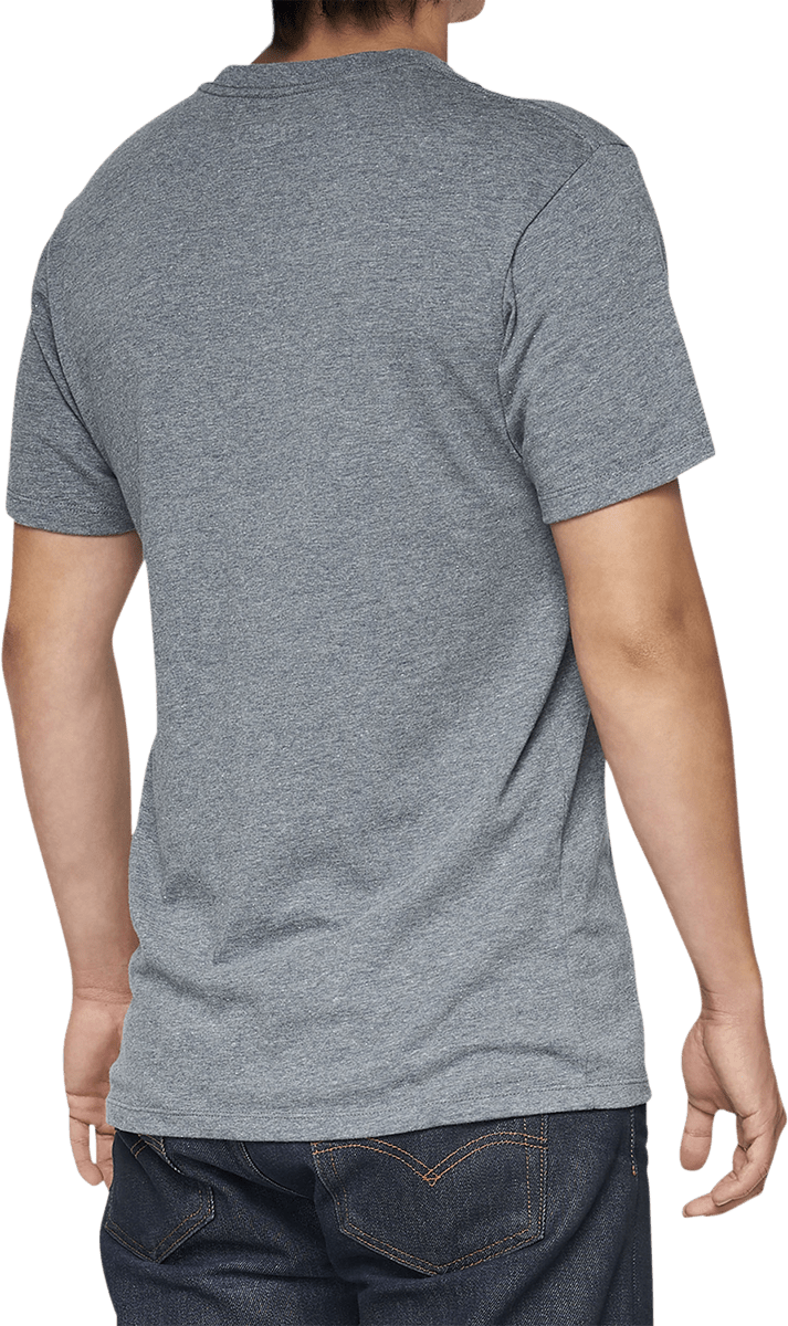 100% Bilto T-Shirt - Heather Gray - Large 32142-188-12 - Electrek Moto