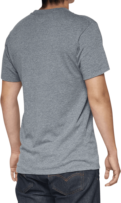 100% Bilto T-Shirt - Heather Gray - Large 32142-188-12 - Electrek Moto