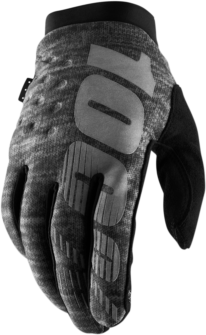100% Brisker Gloves - Heather Gray