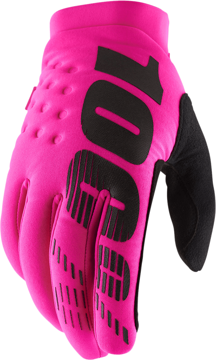 100% Brisker Gloves - Neon Pink - XL 10003-00028 - Electrek Moto