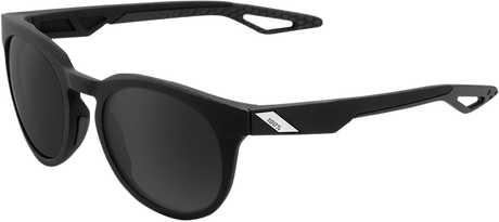 100% Campo Sunglasses - Matte Black - Smoke 61026-019-57 - Electrek Moto