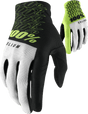 100% Celium Gloves - Fluorescent Yellow - Large 10007-00012 - Electrek Moto