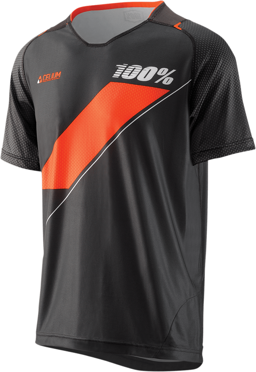 100% Celium Jersey - Short-Sleeve - Gray - Small 41202-007-10 - Electrek Moto