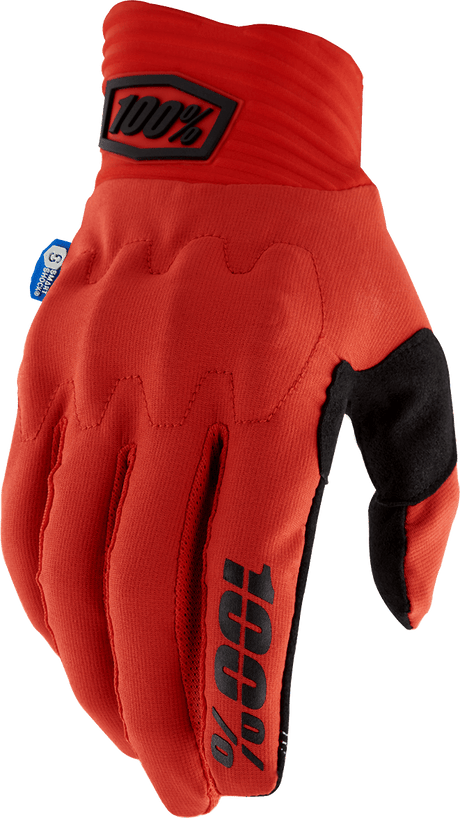 100% Cognito Smart Shock Gloves - Red - 2XL 10014-00049 - Electrek Moto