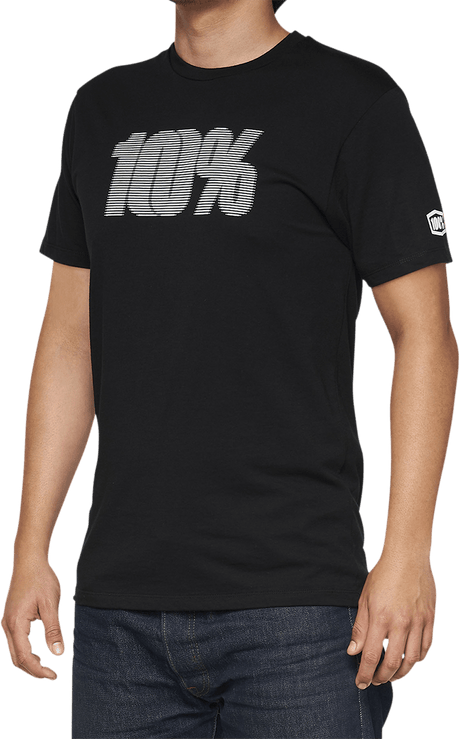 100% Deflect T-Shirt - Black - Medium 32143-001-11 - Electrek Moto