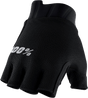 100% Exceeda Short Finger Gloves - Black - Medium 10024-00001 - Electrek Moto