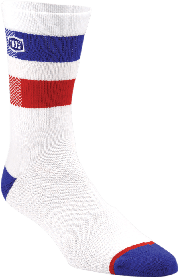 100% Flow Performance Socks - White - Large/XL 20049-00005 - Electrek Moto