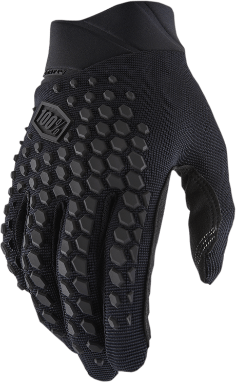 100% Geomatic Gloves - Black/Charcoal - Large 10026-00002 - Electrek Moto