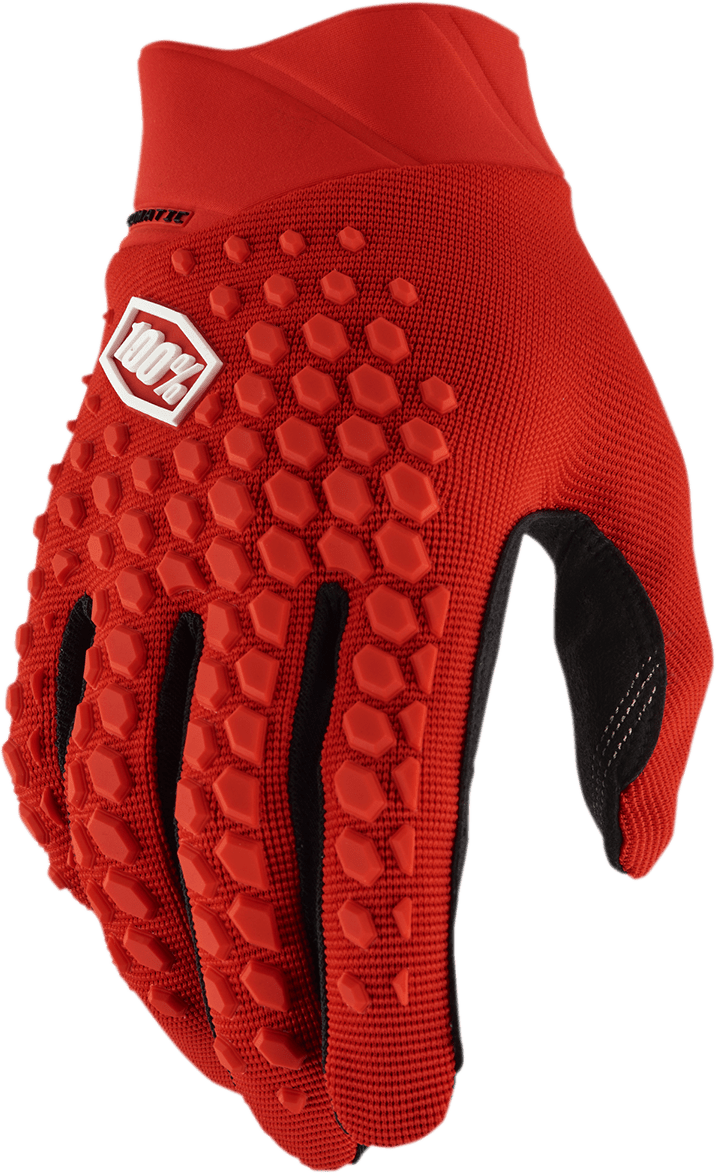 100% Geomatic Gloves - Red - Small 10026-00015 - Electrek Moto