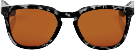 100% Hudson Sunglasses - Black Havana - Bronze 61028-259-73 - Electrek Moto