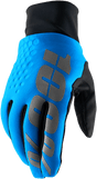 100% Hydromatic Brisker Gloves - Cyan Blue - 2XL 10018-00009 - Electrek Moto