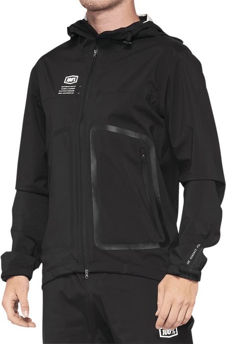 100% Hydromatic Jacket - Black - Large 40039-00002 - Electrek Moto