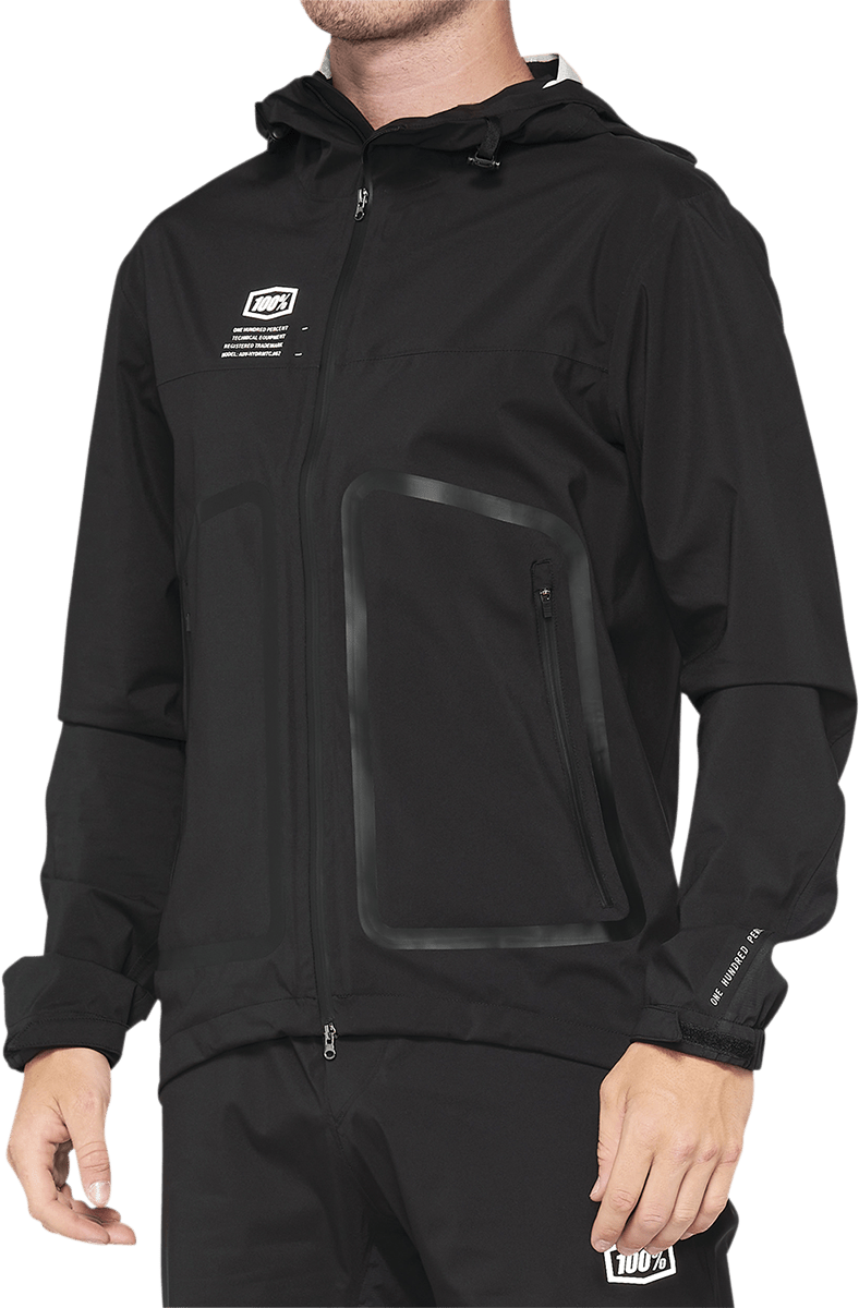 100% Hydromatic Jacket - Black - Small 40039-00000 - Electrek Moto