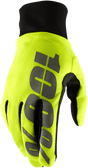 100% Hydromatic Waterproof Gloves - Yellow - XL 10017-00008 - Electrek Moto