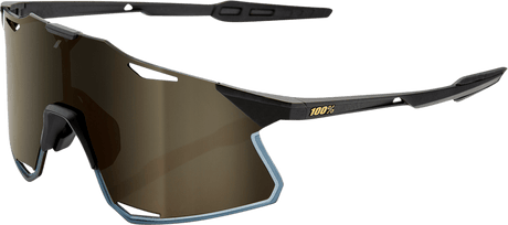 100% Hypercraft Sunglasses - Matte Black - Gold Mirror Lens 60000-00001 - Electrek Moto