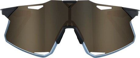 100% Hypercraft Sunglasses - Matte Black - Gold Mirror Lens 60000-00001 - Electrek Moto