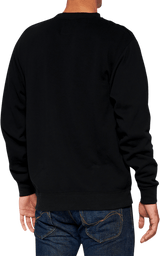 100% Icon Long-Sleeve Fleece Sweatshirt - Black - Medium 20026-00001 - Electrek Moto