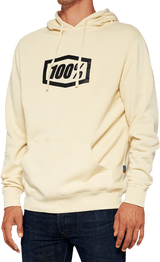 100% Icon Pullover Hoodie - Chalk - Small 20029-00005 - Electrek Moto
