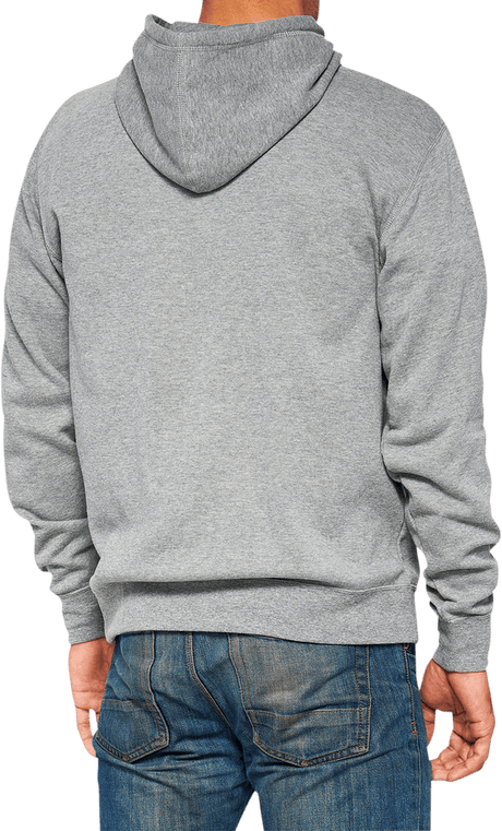 100% Icon Pullover Hoodie - Gray - Medium 20029-00016 - Electrek Moto
