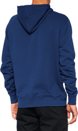 100% Icon Pullover Hoodie - Navy - Large 20029-00027 - Electrek Moto