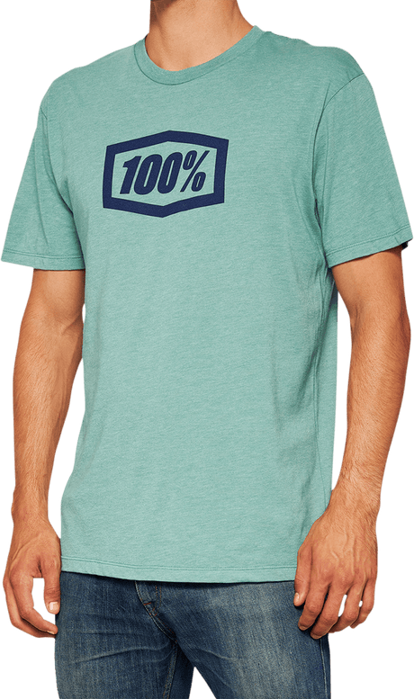 100% Icon T-Shirt - Blue - Small 20000-00035 - Electrek Moto