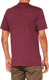 100% Icon T-Shirt - Maroon - 2XL 20000-00034 - Electrek Moto