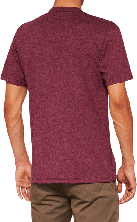 100% Icon T-Shirt - Maroon - XL 20000-00033 - Electrek Moto