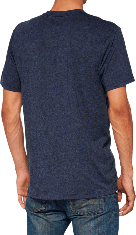 100% Icon T-Shirt - Navy - 2XL 20000-00049 - Electrek Moto