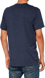 100% Icon T-Shirt - Navy - Large 20000-00047 - Electrek Moto