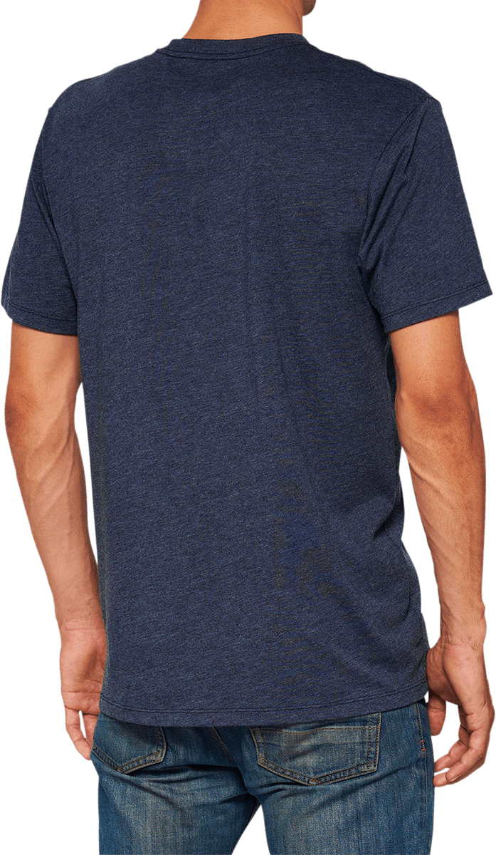 100% Icon T-Shirt - Navy - Medium 20000-00046 - Electrek Moto