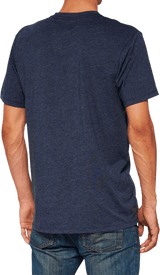 100% Icon T-Shirt - Navy - Small 20000-00045 - Electrek Moto