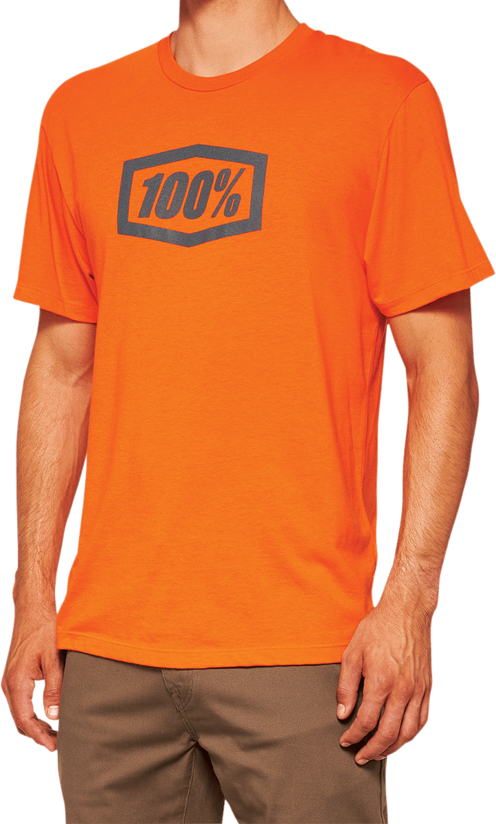 100% Icon T-Shirt - Orange - Medium 20000-00041 - Electrek Moto